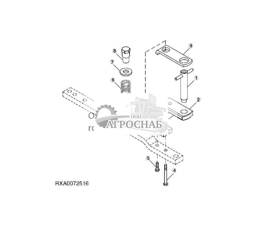 НАКЛАДКА И ФИКСАТОР ТЯГОВОЙ ШТАНГИ (КАТЕГОРИЯ II) 